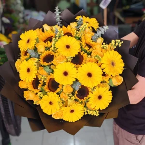 Maxi ramo de flores amarillas
