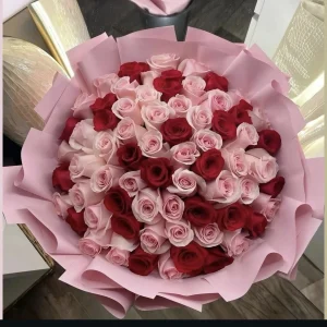 Ramo de rosas a dos colores