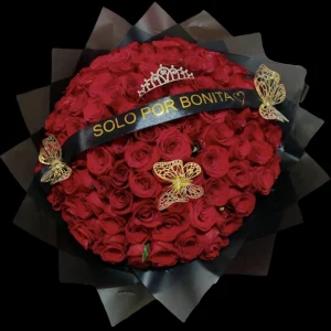 Maxi ramo de 100 rosas rojas