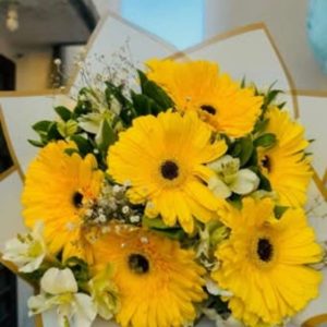 Bouquet de gerberas amarillas