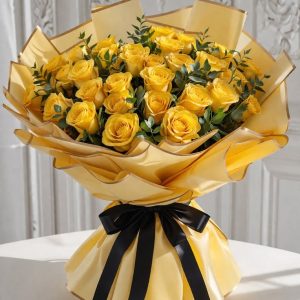 Bouquet de 24 rosas amarillas