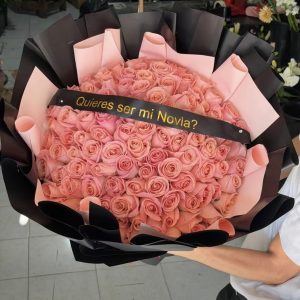 Maxi ramo de rosas rosadas